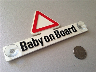 Baby on Board - Suction Cup Placard