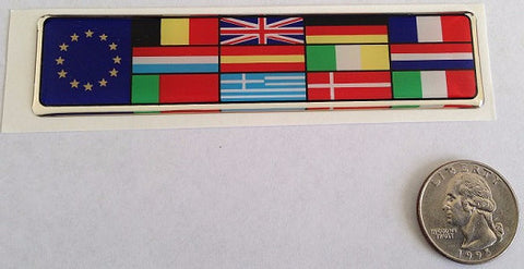 European Union Multi Flag Euro Soft Badge