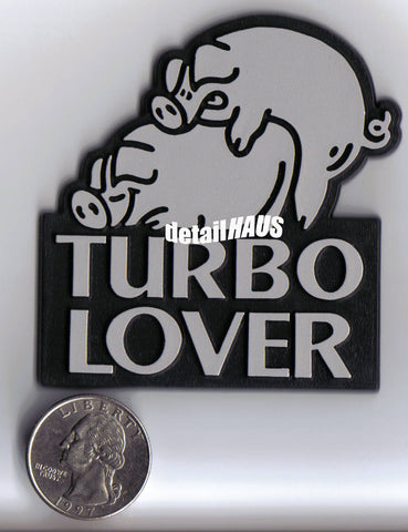 Silver/Chrome - Turbo Lover Pigs Badge