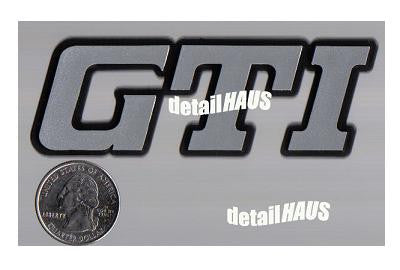 Silver/Chrome GTI Badge