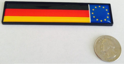 German Flag EU Racing  Euro Badge