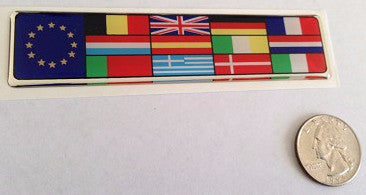 European Union Multi Flag Euro Soft Badge