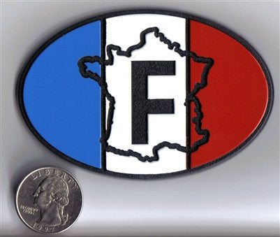 Oval France F Badge