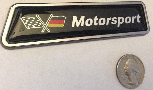 German Motorsport Racing Flag Euro Badge