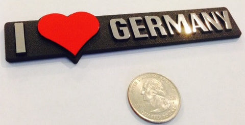 I love Germany - Red Heart Badge