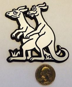 Silver/Chrome Kangaroos Badge