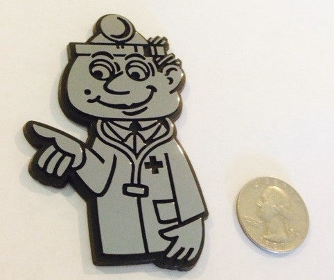 Silver/Chrome Medical Doctor Badge