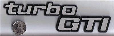 Silver/Chrome Turbo GTI Badge
