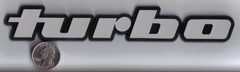 Silver/Chrome Turbo Badge